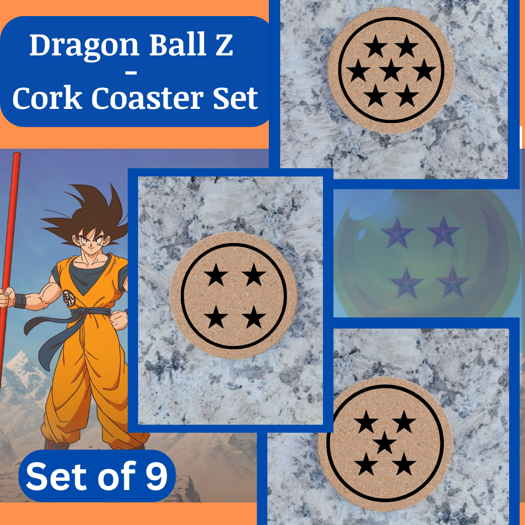 Dragon Ball Cork Coaster Set