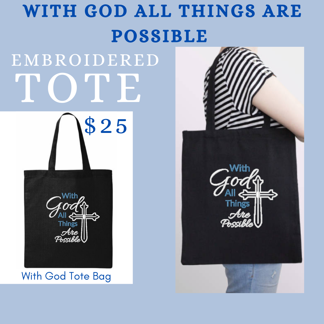 With God Tote Bag