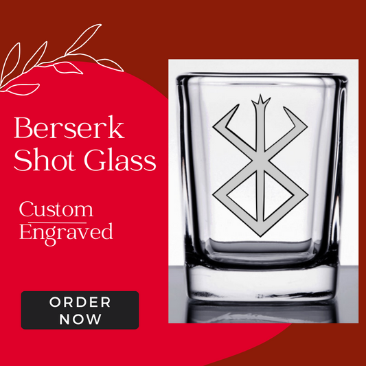 Engraved Berserk Anime Shot Glass