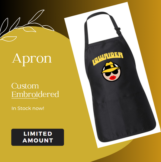 Lowrider Gal Emblem Apron