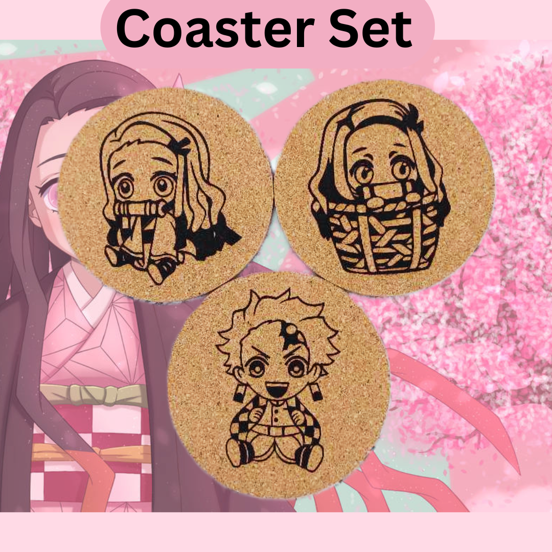 Kimitsu No Yaiba Sibling Coasters