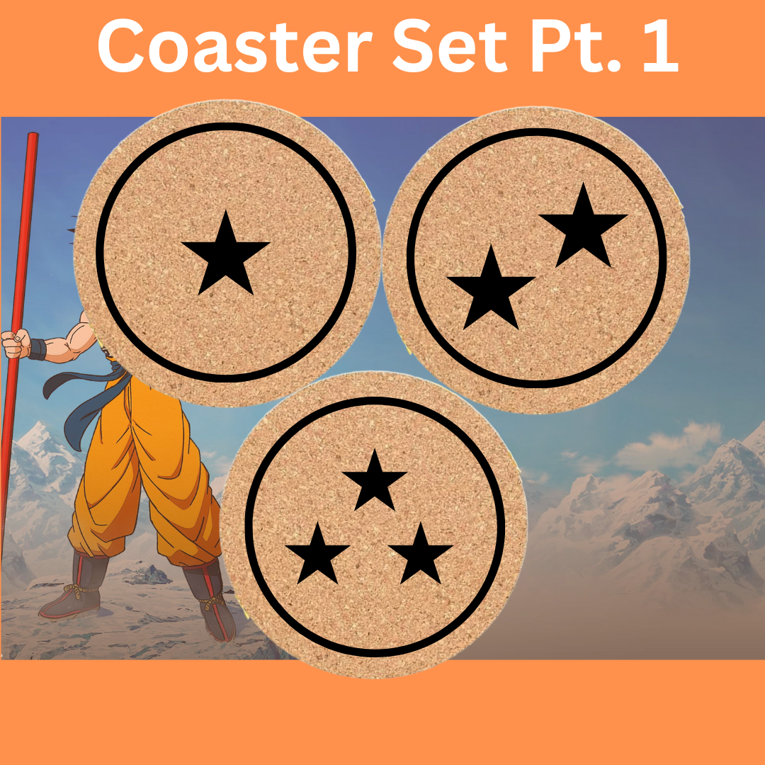 Dragon Ball Cork Coaster Set