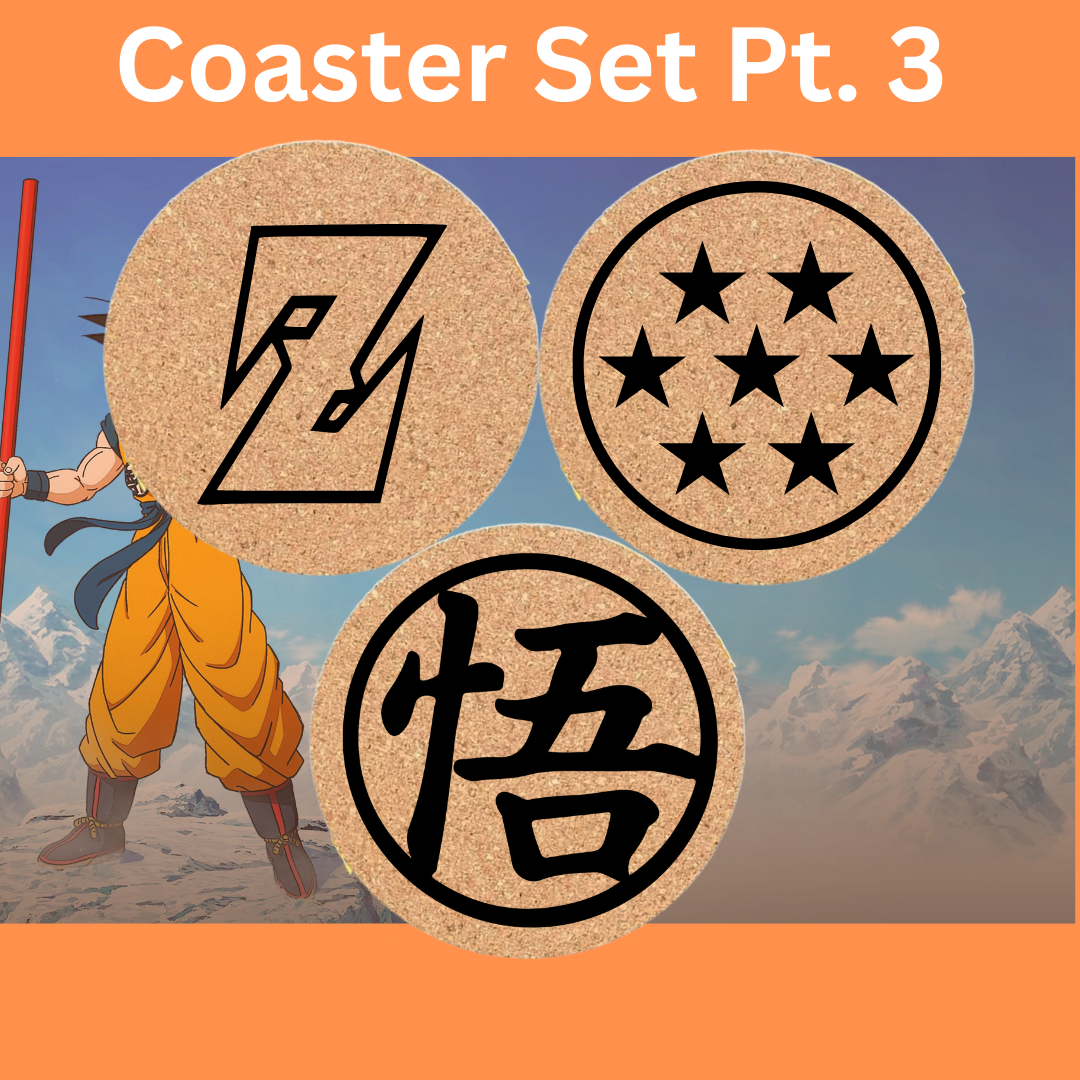 Dragon Ball Cork Coaster Set