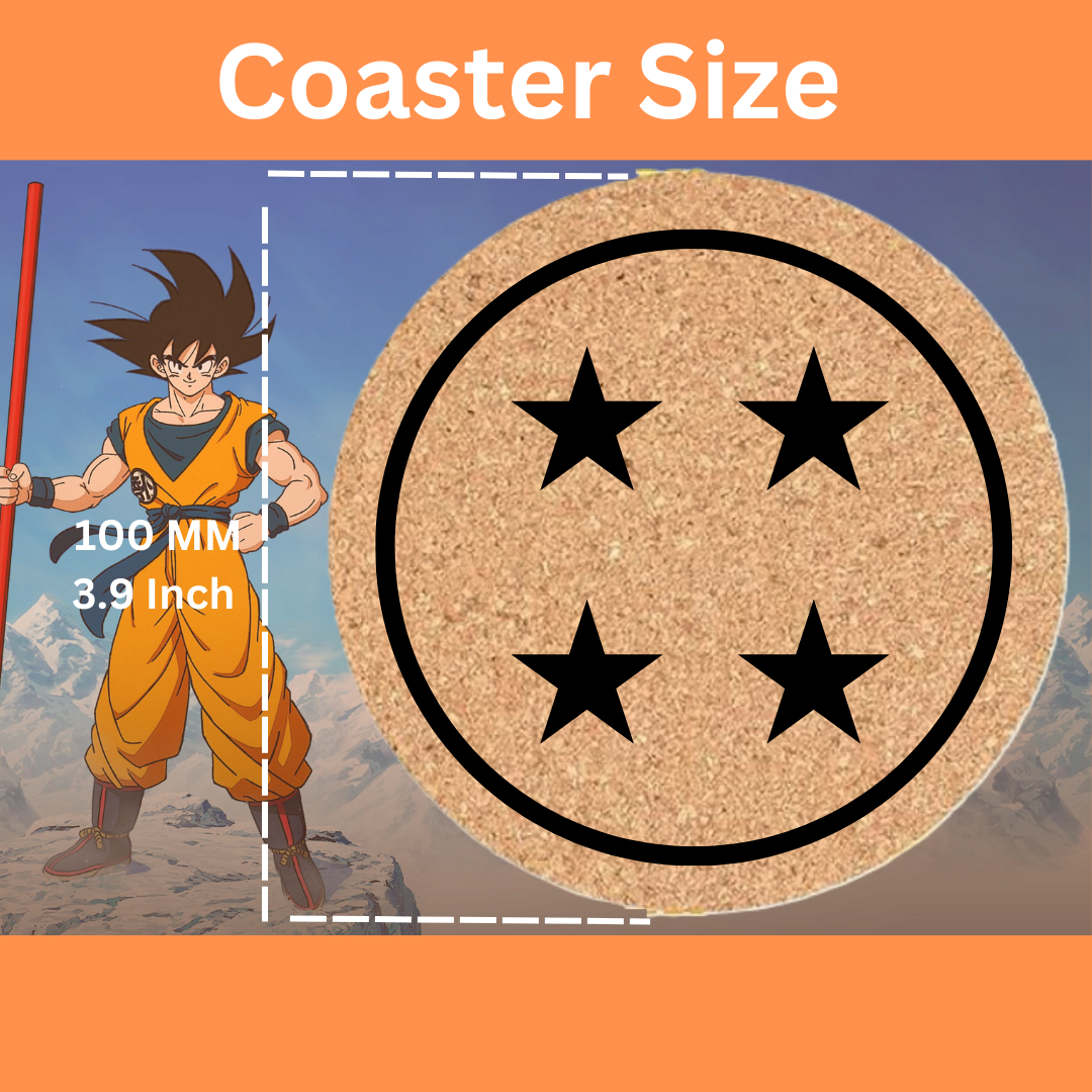 Dragon Ball Cork Coaster Set