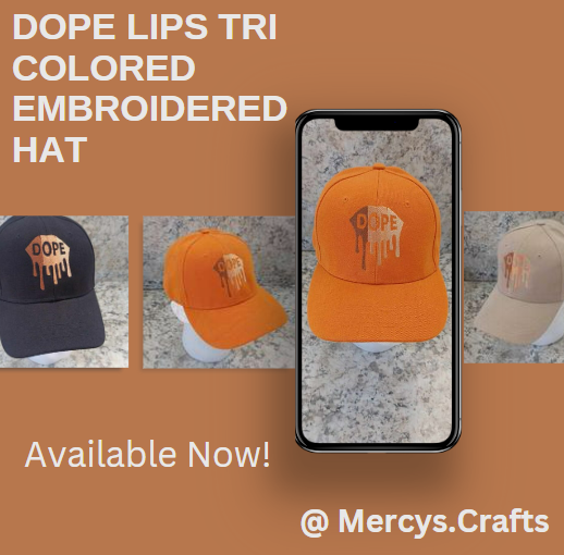 Embroidered Dope Lips Hat