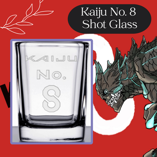 Engraved Kaiju No. 8 Shot Glass