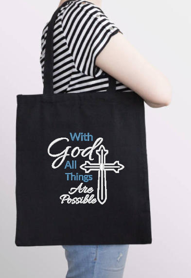 With God Tote Bag