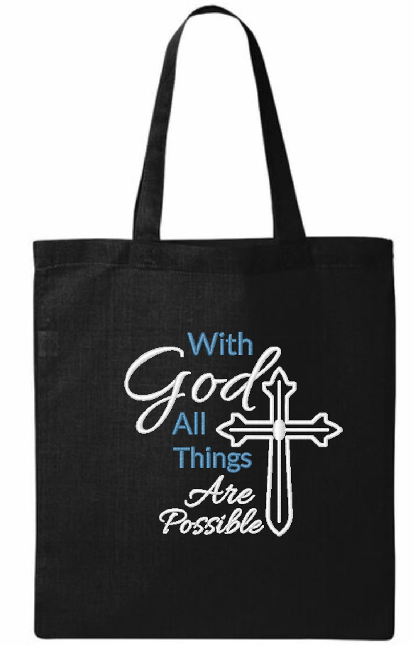 With God Tote Bag