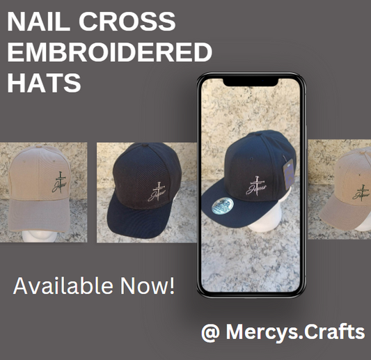 Nail Cross Christian Themed Hat