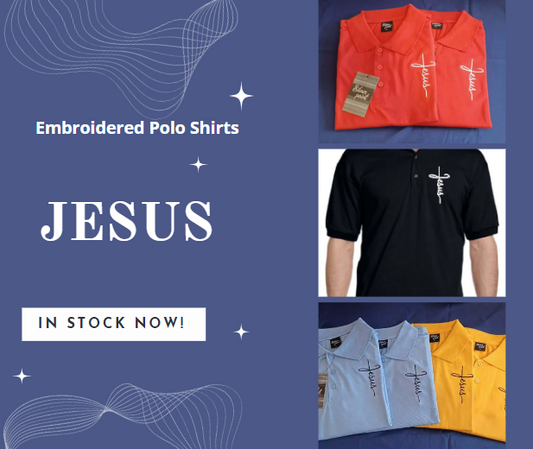 Short Sleeve Jesus Polo Shirts