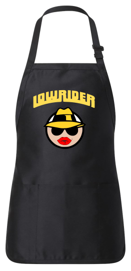 Lowrider Gal Emblem Apron