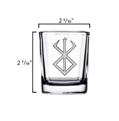 Engraved Berserk Anime Shot Glass