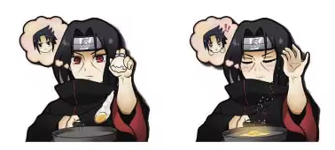 3D Motion Sticker Itachi Bae