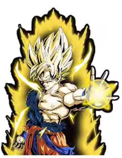 3D Motion Sticker Saiyan