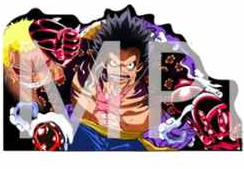 3D Motion Sticker Luffy (D)