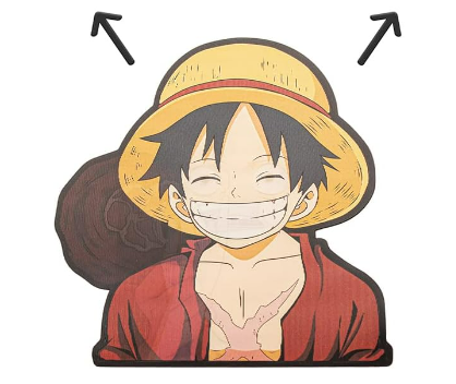 3D Motion Sticker Luffy (E)