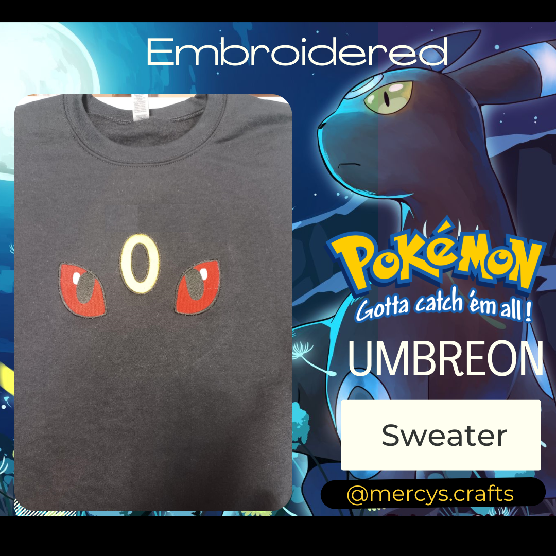 Pokemon Inspired Sweatshirt Umbreon