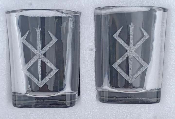 Engraved Berserk Anime Shot Glass